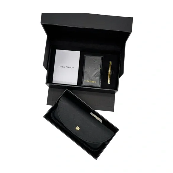 Linda Farrow Sunglasses Full Presentation Box Case Set Authentic New Linda Farrow Eyeglass/Sunglass Gift Box Set with Case  main image 4